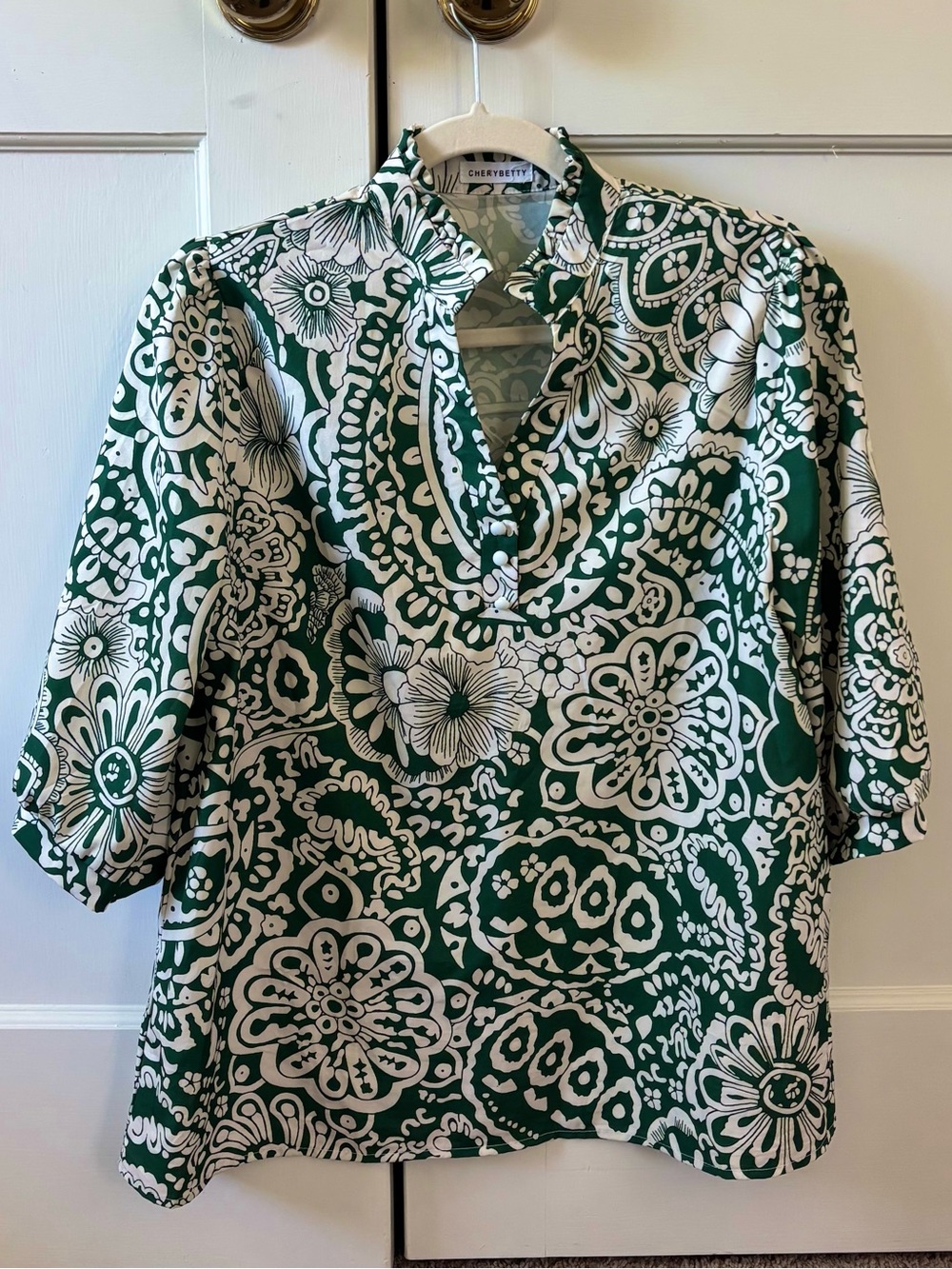 Cherry Betty floral blouse